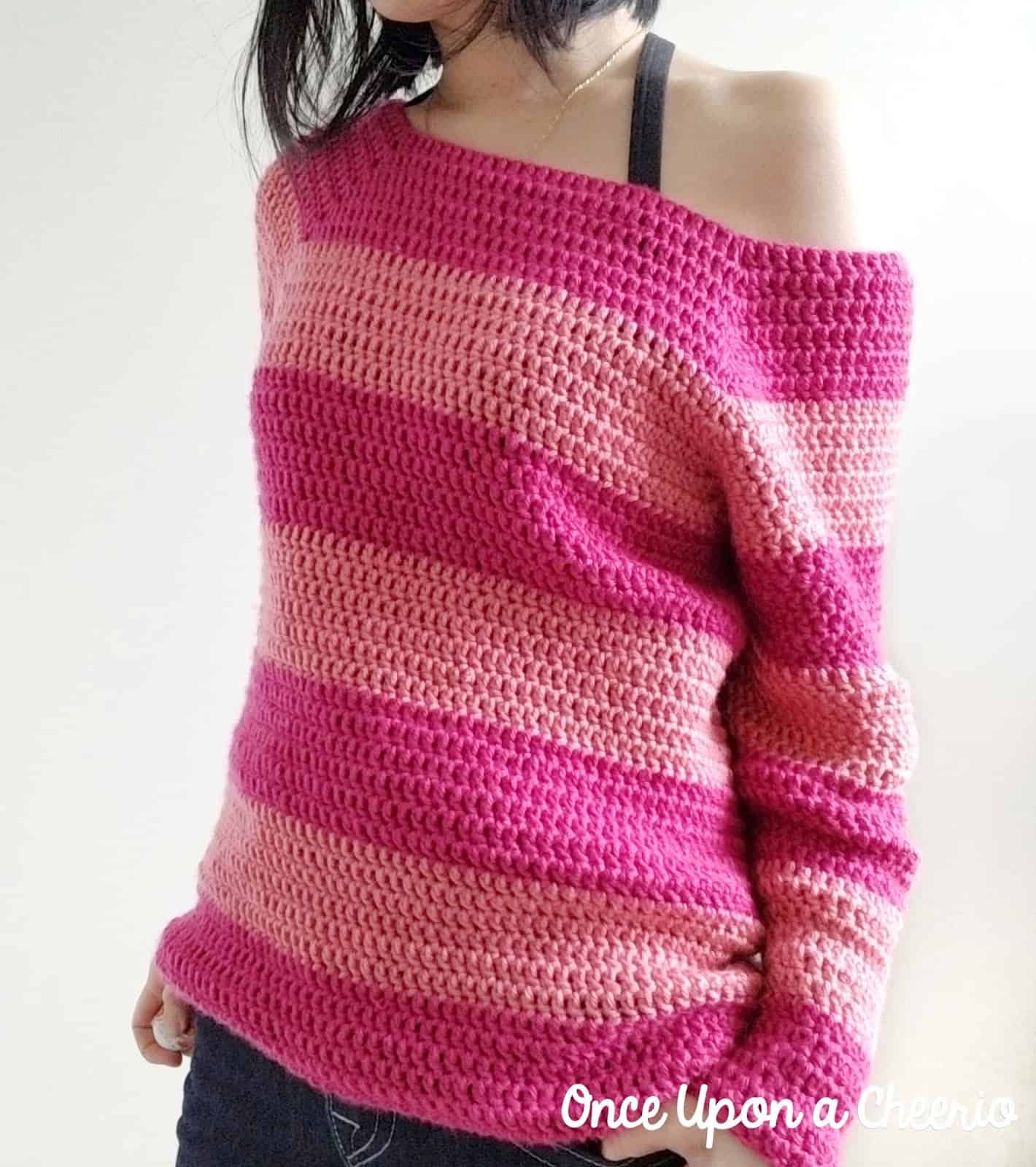 Cheshire Dreams Sweater Crochet Pattern - Once Upon a Cheerio