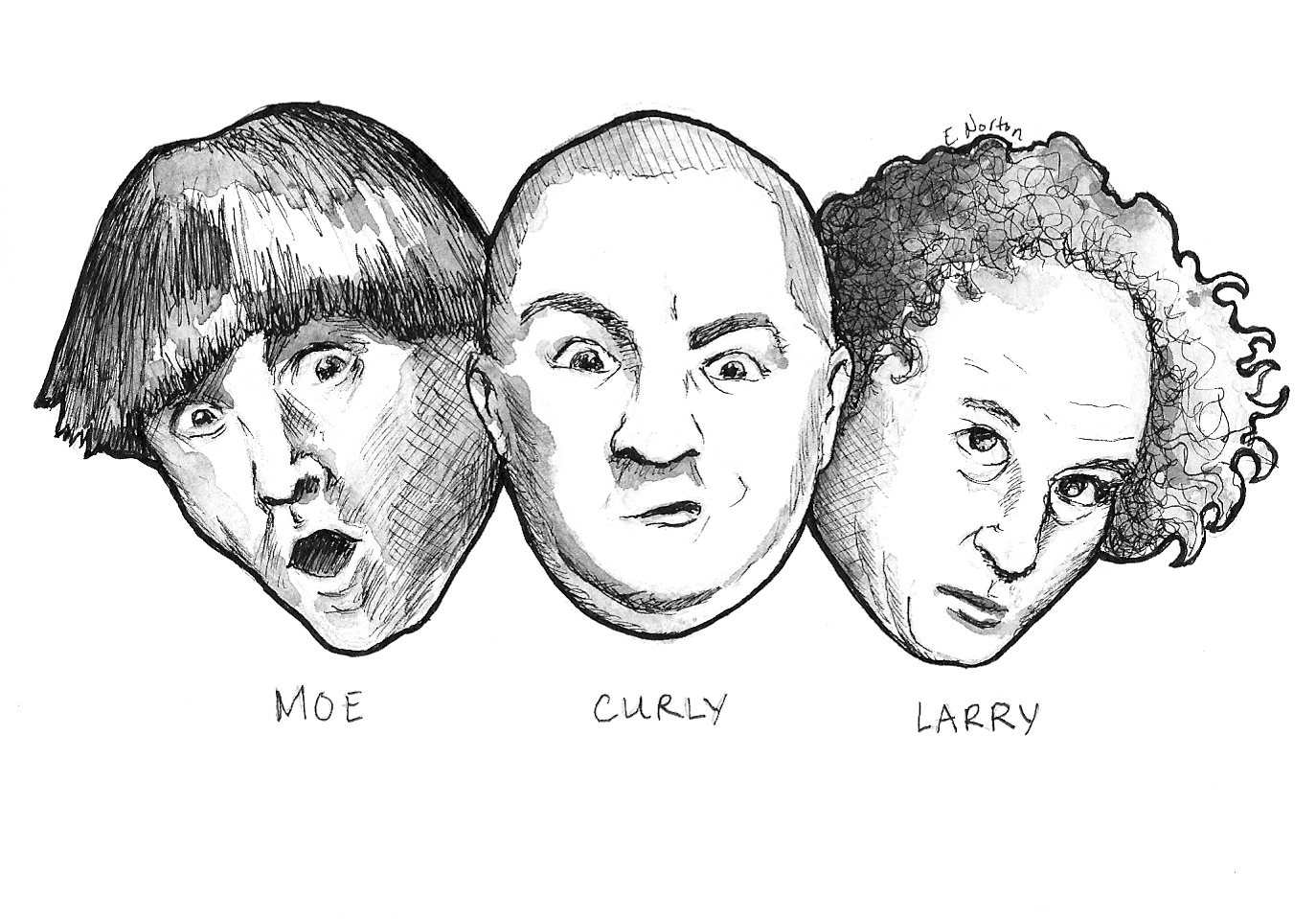 The Three Stooges Coloring Pages