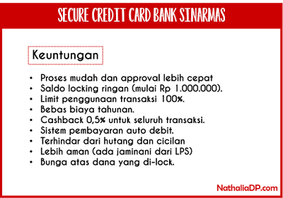 secure credit card bank sinarmas