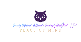 serenity alzheimer dan demensia pelatihan logo llc