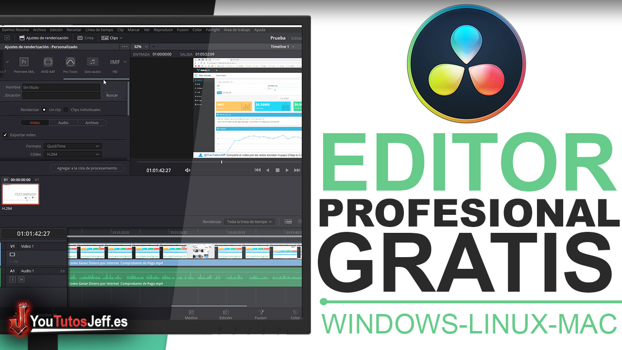 Editor de Vídeos Sin Marca de Agua - Descargar DaVinci Resolve 15 Ultima Versión Español