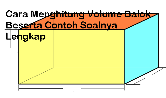  Cara Menghitung Volume Balok Beserta Contoh Soalnya 