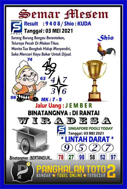 Syair Sgp 6d Minggu 17 Mei 2021