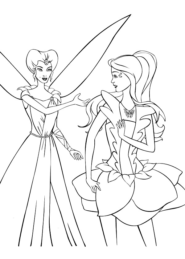 Mewarnai Barbie Fairytopia Ayo Mewarnai