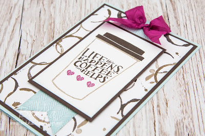 Life Happens Coffee Helps Card for any occasion.  Buy the Stampin' up! UK supplies used to make this card here