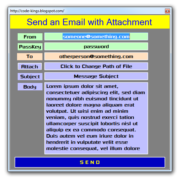 Learn Advanced C Code Send an Email through C 5.0