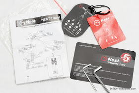 Nest NT-6294CT warranty card, manual, tools