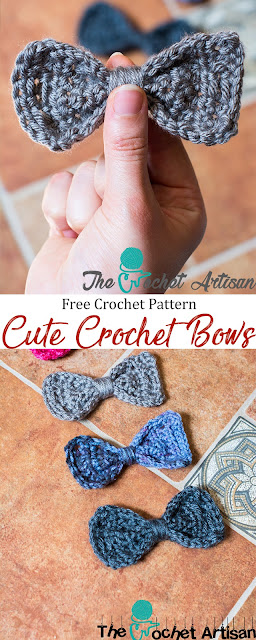 The Crochet Artisan | Crochet Patterns and Tutorials: Cute Crochet Bows