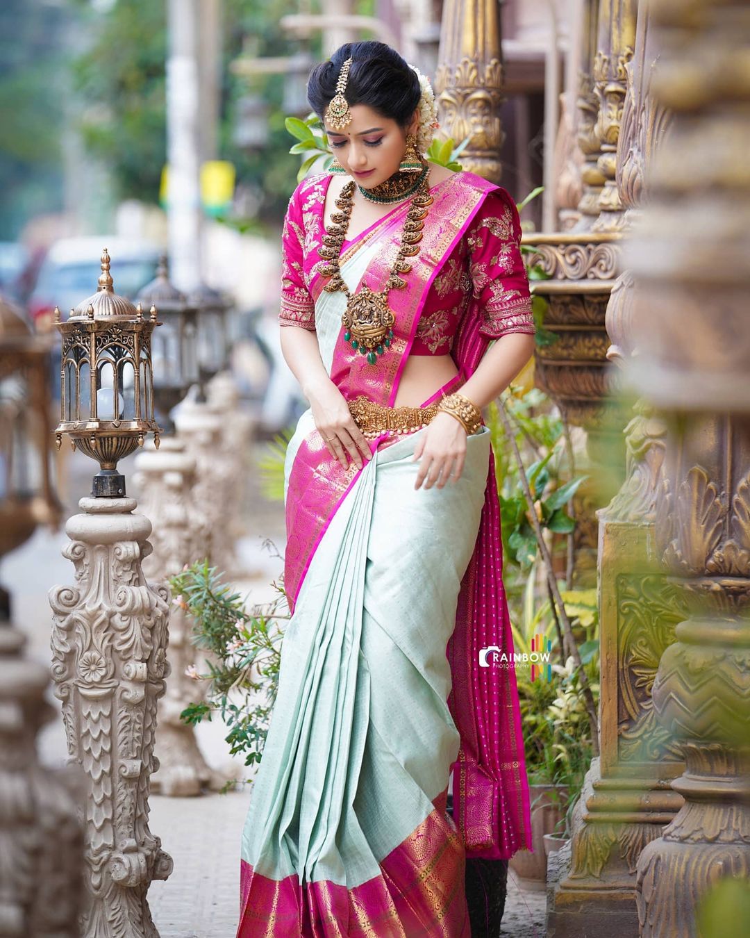 Ashika Ranganath in bridal wear photoshoot images stills