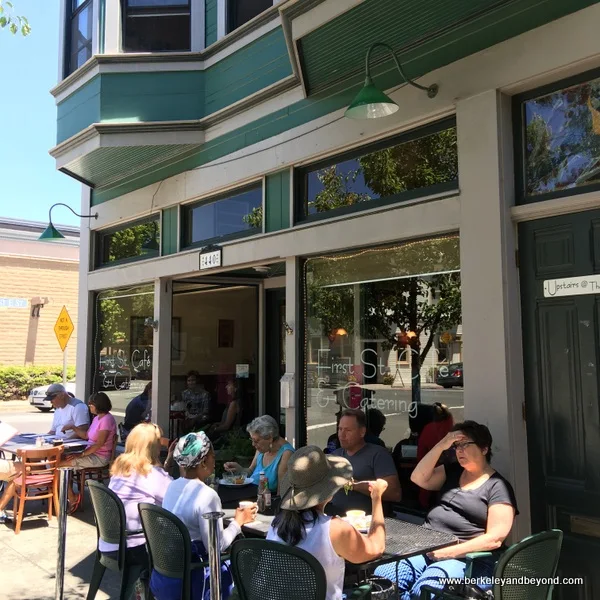 exterior of First St. Cafe in Benicia, California