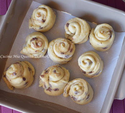 Girelle di pasta brioche senza lattosio