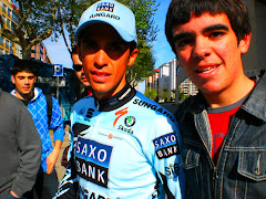 Con Alberto Contador