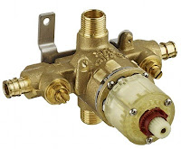 anti-scald valve for shower-tub combo