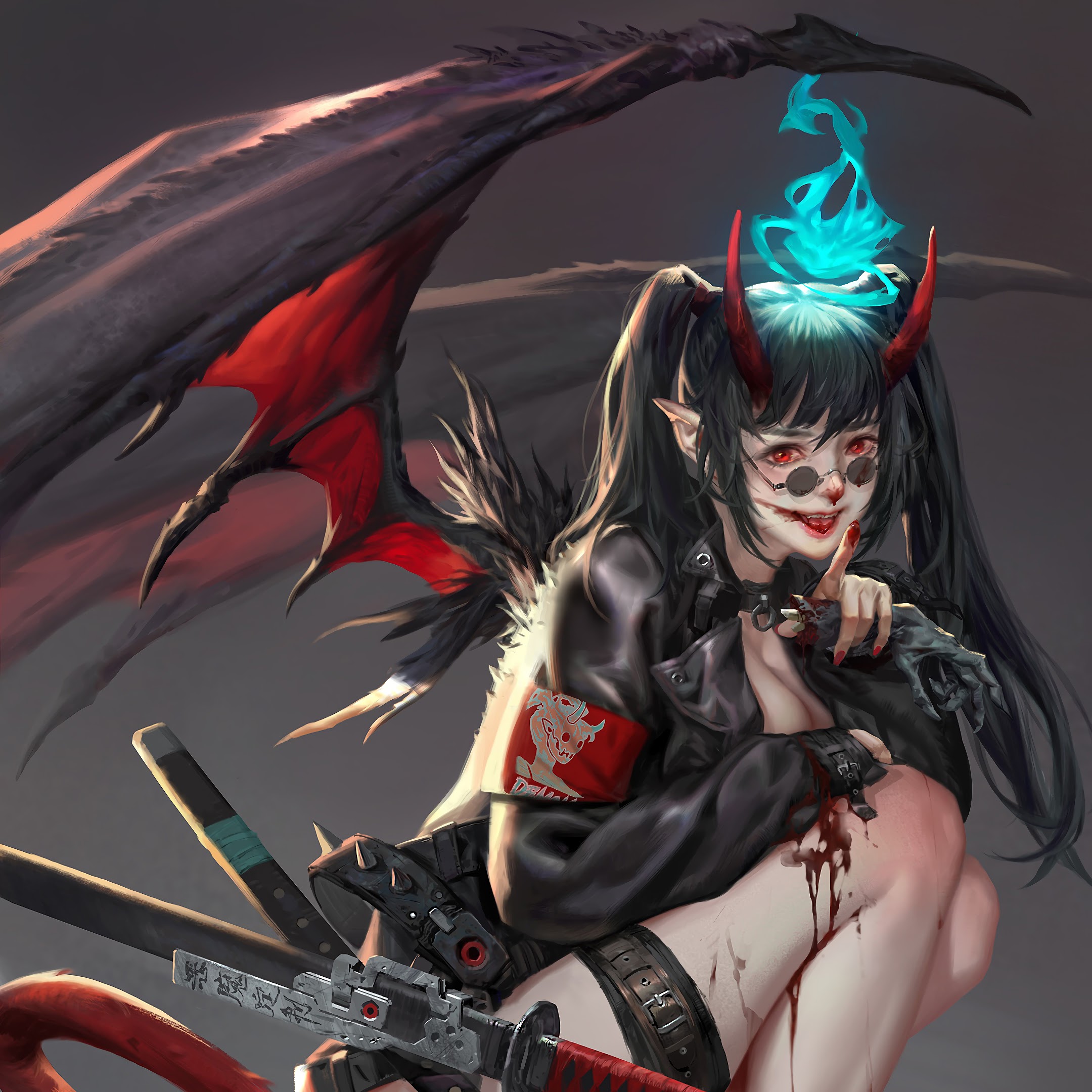 Demon, Girl, Fantasy, Art, Girl, Sci-Fi, 4K, #98 Wallpaper