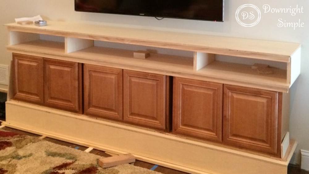 Downright Simple DIY TV Built In / Wall Unit