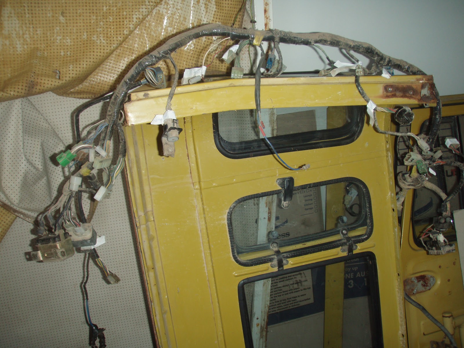 Toyota Landcruiser BJ42 Restoration: The Ominous wiring loom has been