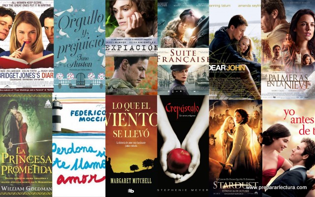 Lista de Películas Románticas basadas en Libros ~ Preparar Lectura