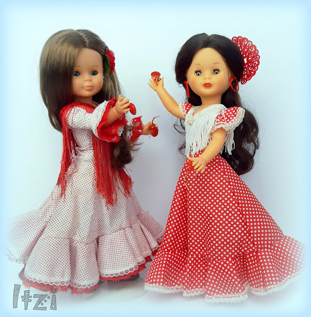 Conjunto Andaluza de Ninua, de CREACIONES MARCO Para muñeca Nancy de famosa. SPANISH doll. Muñeca Nancy clásica