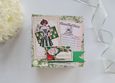 DIY Paper boxes, Square paper box, Easy paper boxes, aper boxes without dies, St Patrick's day crafts, Quillish
