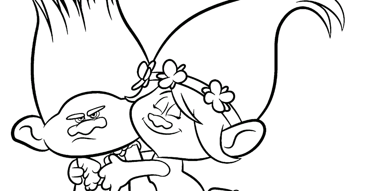 Dibujos Sin Colorear: Dibujos De Personajes De Trolls Para Colorear Dibujos Sin Colorear: Dibujos De Personajes De Trolls Para Colorear