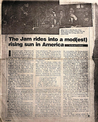 Circus magazine feature about The Jam from 1979