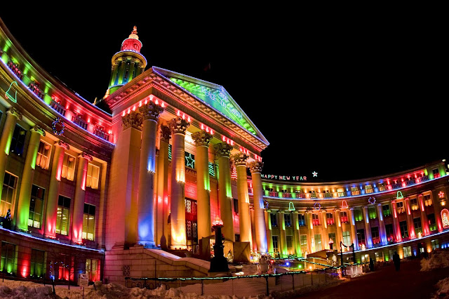 Denver City Hall Holiday Lights