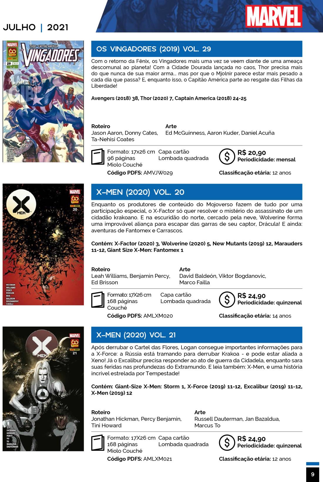 1 - Checklist Marvel/Panini (Julho/2020 - pág.09) - Página 9 Catalogo-Julho-Agosto-9
