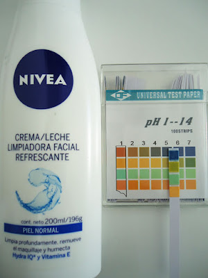 pH de Leche limpiadora refrescante de Nivea