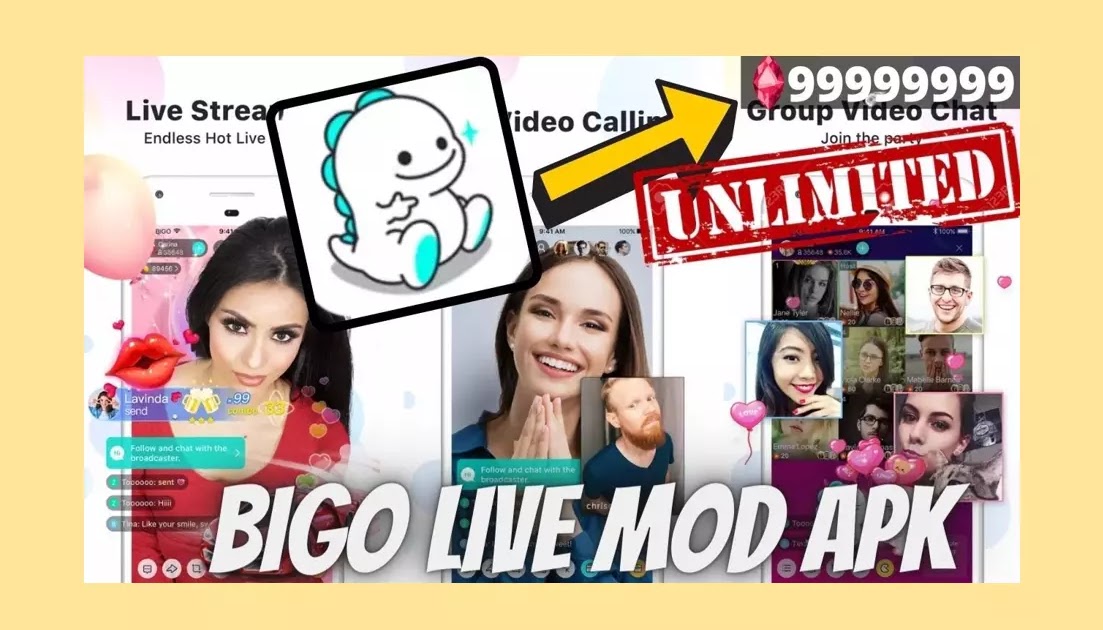 Download Bigo Live Mod Apk Unlimited Diamonds Bean