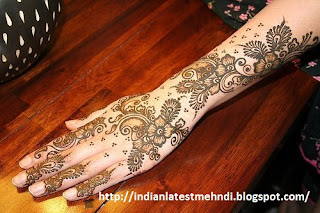 floral mehndi designs 2013 for arms