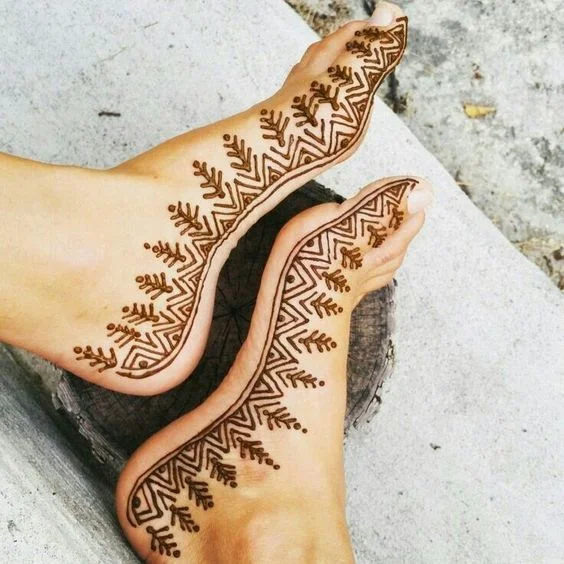 New Mehndi Designs – Beautiful Foot Mehndi Designs # i190