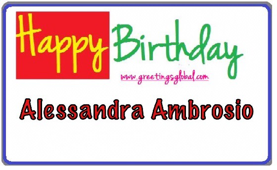 birthday wishes to Alessandra Ambrosio