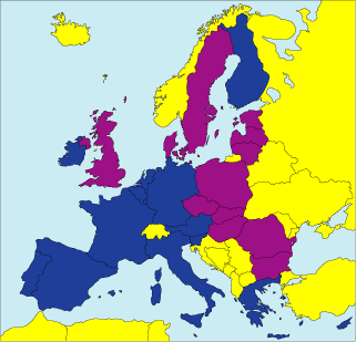 map euro zone