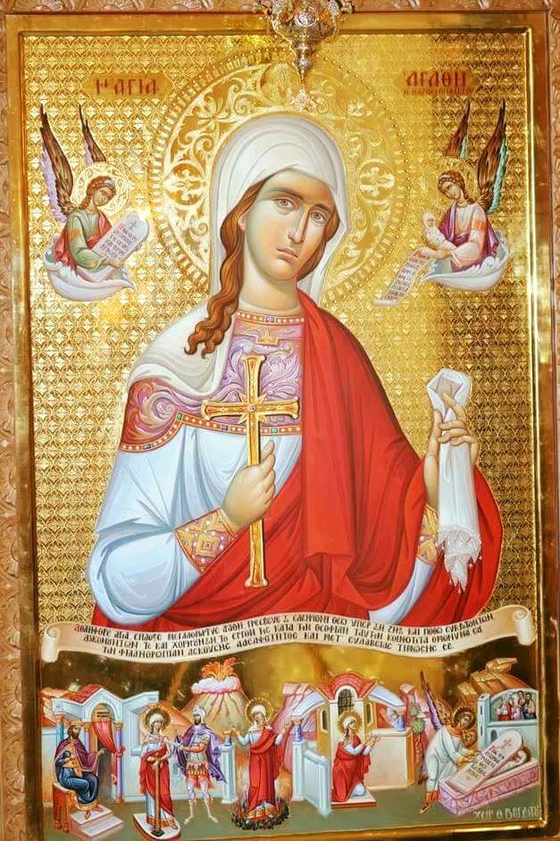 ORTHODOX CHRISTIANITY THEN AND NOW Synaxarion of Saint Agatha the Martyr