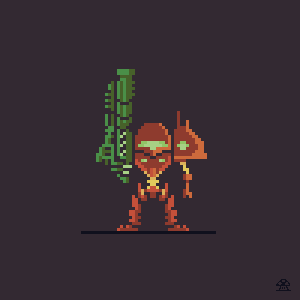 metroid pixelart