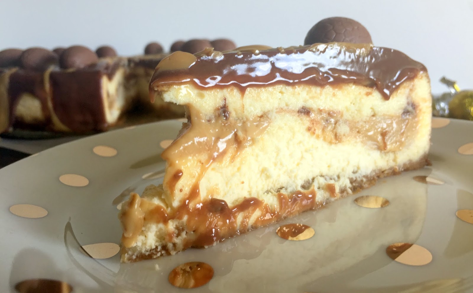 Cassie Cakes Caramel Easter Egg Cheesecake