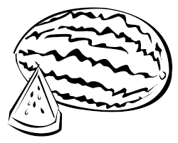 Watermelon coloring page 3