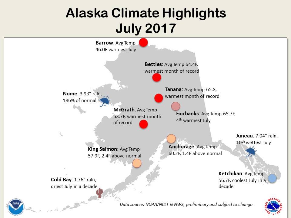 Seemorerocks Climate highlights in Alaska