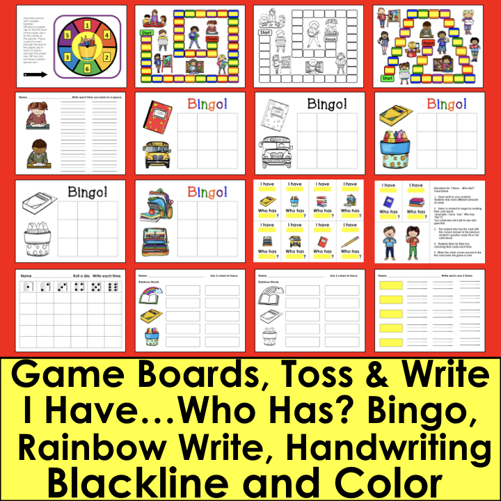 Editable Sight Word Games for First Grade and Kindergarten Practice | Learning Activities for Kids