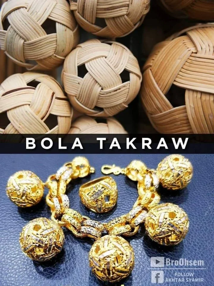 Gelang Emas/ Cincin Bola Takraw