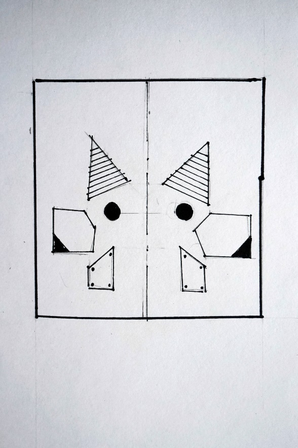 Рисунок из симметричных фигур