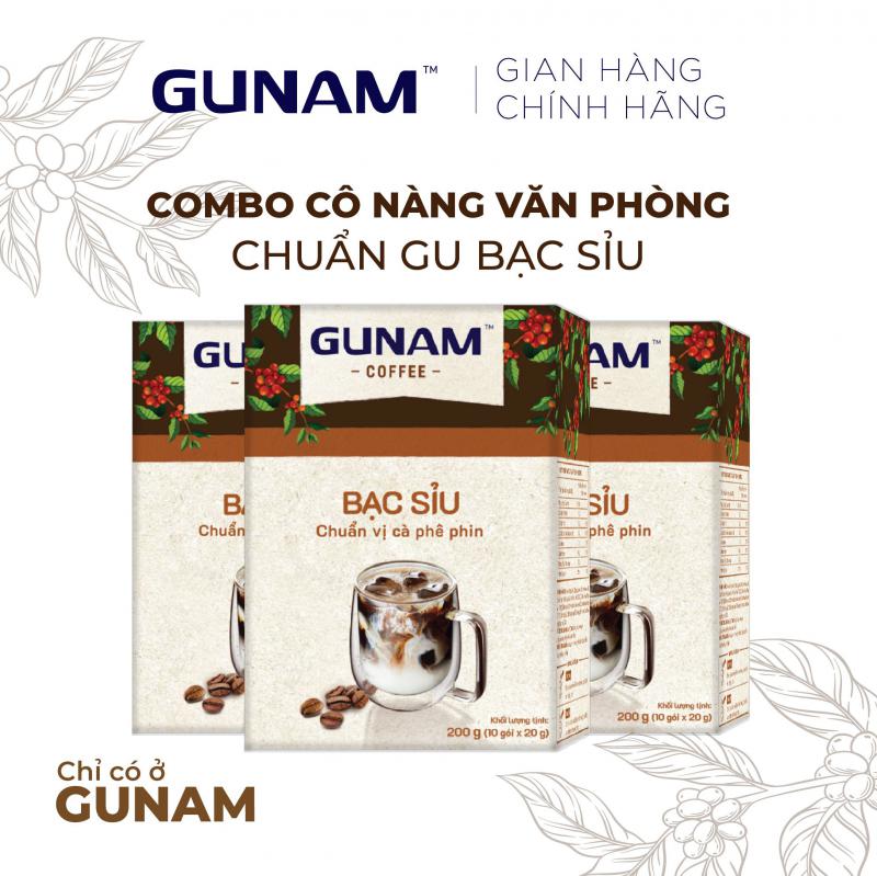 Combo Cô Nàng Văn Phòng – 3 Hộp Cà Phê Hòa Tan GUNAM Bạc Sỉu