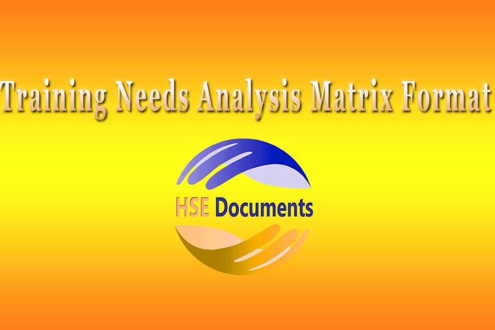 Training Needs Analysis Matrix Format