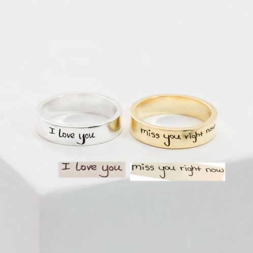 Stocking stuffer idea for her - a cute custom ring or thumb ring