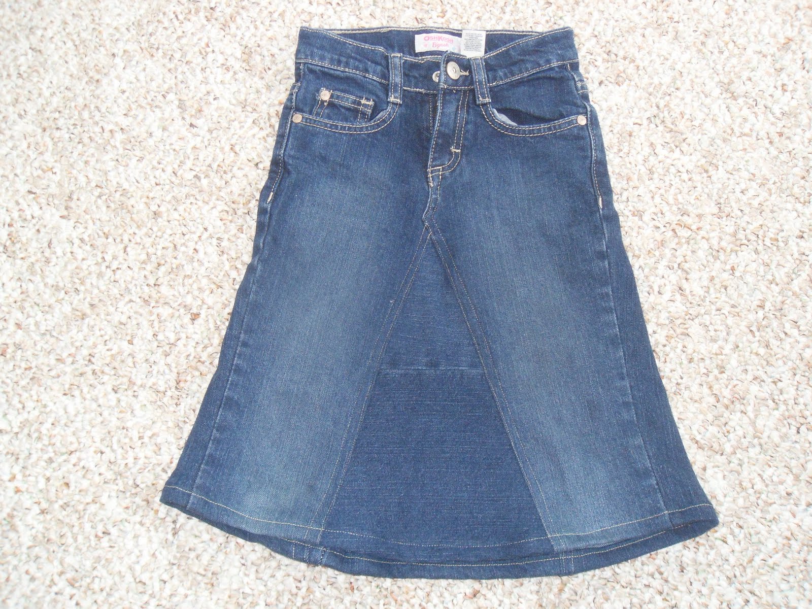 Simple Joy Crafting Little Girl Jean Skirts