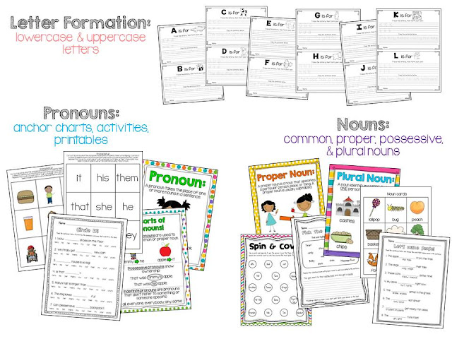 Susan Jones Teaching: First Grade Common Core Language Activities and