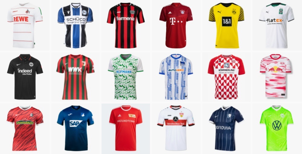 All the new Bundesliga jerseys for the 2021/22 season