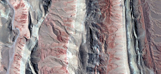 abstract composition of vertical stone elements pink, white, turquoise, photography of landscapes of deserts of Africa from the air, Munimara collection of Abstract Naturalism,,fantasy forms abstract composition of vertical stone elements pink, white, turquoise, photography of landscapes of deserts of Africa from the air,