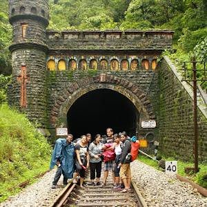 Tunnel way to Dudhsagar water falls