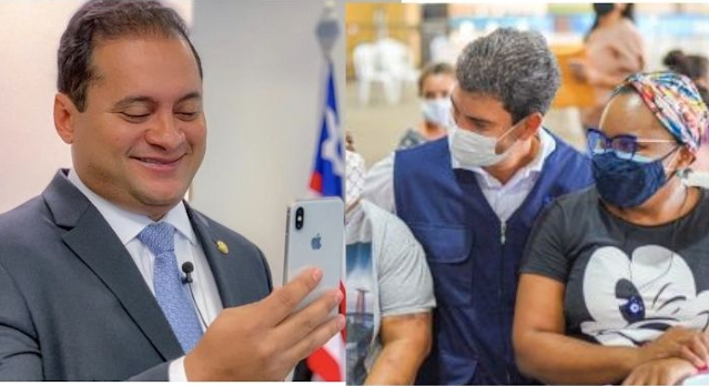No twitter; Senador Weverton elogia vacinação acelerada em São Luís e Braide agradece
